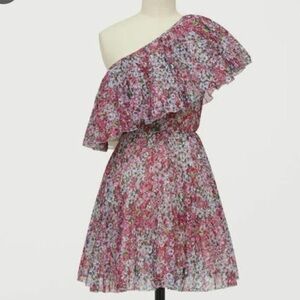 GIAMBATTISTA Valli x H&M One-Shoulder Floral Dress NWT